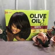 ORS Olive Oil No-Lye Hair Relaxer Kit Extra Strength ชุดฟอกผมแบบอ่อนโยน ความเข้มข้นพิเศษ สำหรับผมตรง