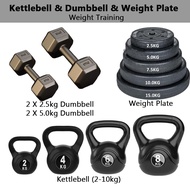 3H [2/4/6/8/10]kg Kettlebell/ [2*(2.5/5.0)KG] Hexagon Dumbbell/Dumbbell Plate For Weight Lifting Gym