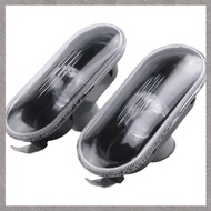 [M G L O] 2Pcs Car Side Marker Turn Signal Warning Light Black Lamp Cover for MK4 Golf ,B5/B5.5 ,