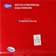 Friendship 729 Battle II Gold Version Sticky Elastic Table Tennis Rubber Getah Ping Pong Battle 2
