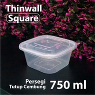 Thinwall Square 750 DMML - Convex Lid - Square SQ Container