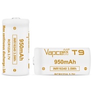 Original VapCell 16340 Battery RCR123A 950mAh 3A Rechargeable Batteries LG Sony Nitecore for Electro