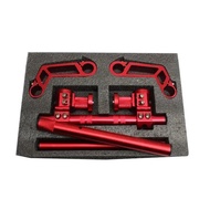 7/8 "22mm CNC รถจักรยานยนต์ Handlebar ที่ถอดออกได้ปรับพวงมาลัยจับบาร์ระบบ 125cc Pit Bike Dirt Bike M