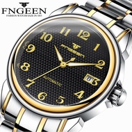 Fenzun brand watch old man old man luminous digital steel band automatic mechanical watch new model