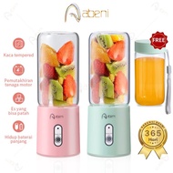 Abeni Blender Portable 400ml USB Blender Jus Buah mini Multifungsi 4 Mata Pisau Kaca Gelas Juicer