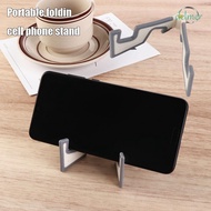 DELMER Desk Phone Holder Keychain, Keyring ABS Keychain Mobile Phone Stand, Creative Foldable Ultra Thin Mini Mini Keyring Desk Cellphone Support Key Ring Gift