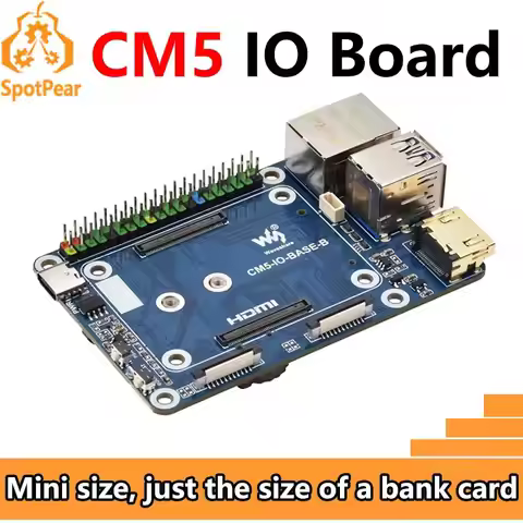 Raspberry Pi CM5 IO BASE B Mini Board a Base Development Metal Case Option Platform Compute Module 5