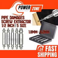 Screw Extractor Set / Skru Extractor Remover / Damaged Screw Extractor - HSS 4341