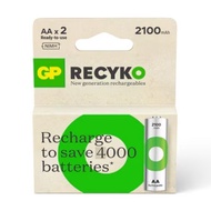GP ReCyko AA Rechargeable Battery 2100mAh (4 Battery Pack)