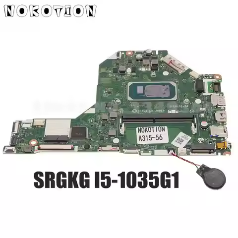 NOKOTION NBHS511002 NB.HS511.002 FH5LI LA-J801P For Acer Aspire A315-56 Laptop Motherboard SRGKG I5-