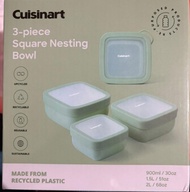 Cuisinart 3-piece Square Nesting Bowel (食物盒)