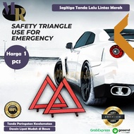 MERAH Universal Car Triangle Safety Reflector Triangle Warning Sign Emergency Warning Road Traffic S