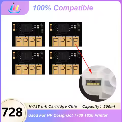 New Upgrade Chip For HP728XL ink Cartridge Chip For HP 728 DesignJet 730 830 T830 T730 F9J68A F9J67A