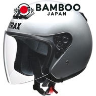 LEAD Jet Motorcycle Helmet STRAX SJ-4 - Available in Black and Silver (Size BIG: 63-64cm)