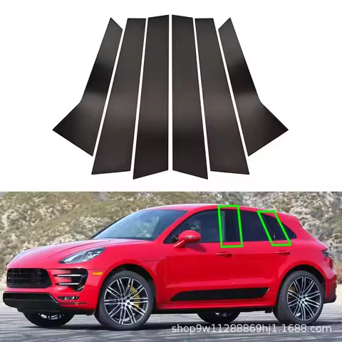 For Porsche Cayenne MACAN McLaren Panamera Window Trim Modification Center Pillar Sticker