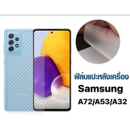 ฟิล์มหลังเดฟล่า Samsung Galaxy A53/A73/A72(5G)/ A52(5G)/A52s/ A32(5G)/ A32(4G)/ ลายเคฟล่า กันรอยหลัง