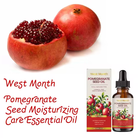 West Month 60ml Pomegranate Seed Moisturizing Essential Oil Gentle Hydrating Body Skin Care for Over