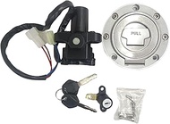 RAYANA Ignition Switch+Gas Fuel Tank Cap+Seat Lock+Keys Compatible For Yamaha MT03 MT09 YZF R1 R6 Fz