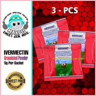 ☋ ㍿ IVERMECTIN Granulated Powder 3-pcs 5g Sachet