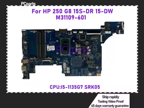 PCparts Original M31109-601 For HP 15-DW 250 G8 15S-DR Laptop Motherboard GPT52 LA-K201P I5-1135G7 1