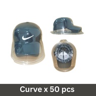 100 SET Cheaper Cover Cap Blue Base Plastic Cap Holder Snapback Cover Cap Casing Topi Casing Cap Cas