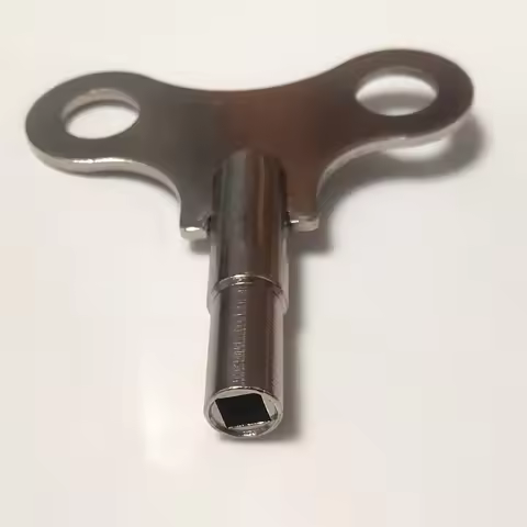 T2476 Stainless Steel Winged Type Tool Pendulum Clock Winding Key 3.8mm Grandfather Clock Winder