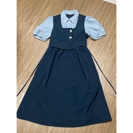 LAST SEASON - Super product office dress with 2-layer shirt V1<84cm V2<74cm long 109cm