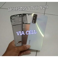 Casing Housing Fullset Vivo Y20 Y20S Y20i Y12S backdoor + Lcd Frame Bazel Middle Bone Lcd Vivo Y20