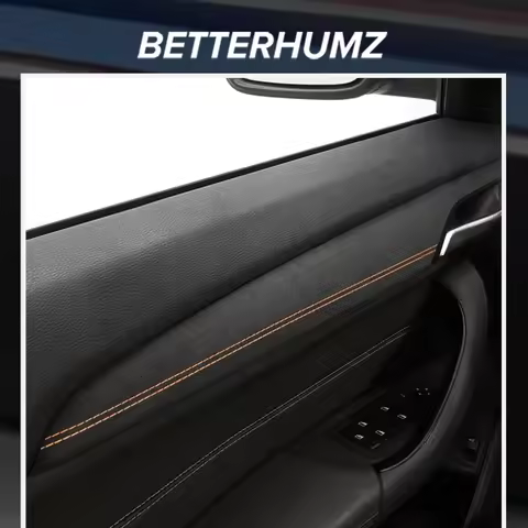 For BMW X1 F48 X2 F39 Made of Alcantara Auto Window Door Panel Trim Strips Decoration Stickers Tunin