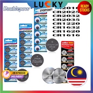 100% Original Doublepow Button Battery  2032/ 2025/ 2016