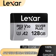 Lexar Professional Silver PLUS micro SDXC UHS-I 64GB Memory Card U3 A2 V3 4K TF Card 128GB 256GB Sto