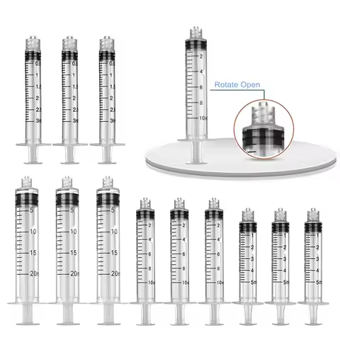 1/2/5/10 pcs Luer Lock Syringe - plastic syringe - 3ml 5 ml 10 ml 20 ml 30 ml 50 ml 100 ml optional