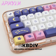 [JPHYLH] KBDiy 132 Keys Constellation PBT Keycaps XDA Profile MX Switch Anime Cute Keycap for DIY Mechanical Gaming Keyboard Custom Set