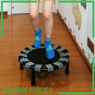 [Sharprepublic2] Mini Trampoline Sturdy Compact Portable Jumping Bed Folding Trampoline for