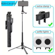 Sorf ใหม่ K28 Selfie Stick Tripod ขาตั้งกล้อง ไม้เซลฟี่ ไร้สาย 1.75m พับได้ มาพร้อมรีโมทบลูทูธ
