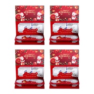 BOCO Cash Envelope with 6 Slots Holiday Cash Gift Organizer Festive Christmas Cash Gift Envelopes wi