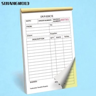 SIJIANGMOLD Invoice Receipt Book, Tear- 2-Part Forms Duplicate Invoice Book, Compact Signature Line 