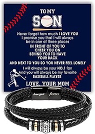 To My Son Bracelet, Son Gifts From Mom And Dad, Bracelets For Sons From Father Mother, Gift For My S