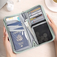 Passport Bag Boarding Pass Card Holder Oxford Cloth Certificate Storage Bag Travel Portable Multifun