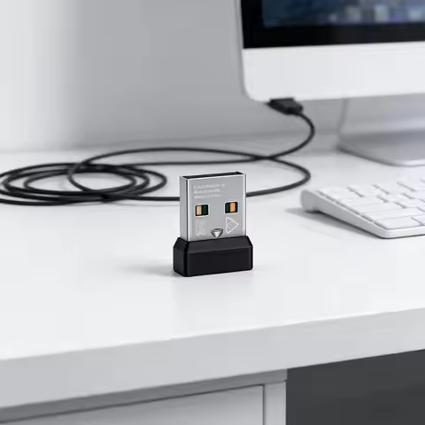 Wireless Keyboard Mouse USB Receiver 2-channel Mouse Connector For Logitech MK220 MK235 MK240 Nano M