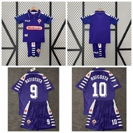 1998-99 Season ACF Fiorentina Retro Kids Football Shirt Kit Gabriel Batistuta Rui Costa Sports Sets