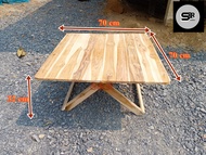 โต๊ะพับ โต้ะพับญี่ปุ่น โต๊ะปิกนิค โต๊ะอเนกประสงค์ ผลิตจากไม้สักแท้100% งานดิบ