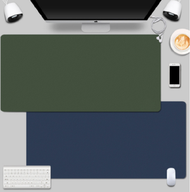 電腦桌墊鍵盤墊（雙面-寶藍+墨綠80*40cm）vv