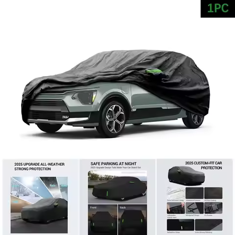 Outdoor Car Cover Custom Fit Waterproof All Weather for Automobiles Rain Snow Sun Protector For Kia 