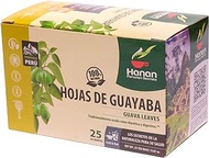 Hanan Peruvian Secrets Hojas De Guayaba Herbal Tea | 100% Natural Guava Leaves | 25 Tea Bags | Naturally Supports Occasional Stomach Discomfort