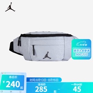 NIKE JORDAN 耐克AJ腰包男女胸包户外便携大容量时尚收纳包 浅狼灰 8/20