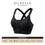 Bra Sukan MagicFit Zip Depan |   Dwi Velcro Boleh Laras |   Liputan Penuh |   32/75A-48/110D DDJJ.