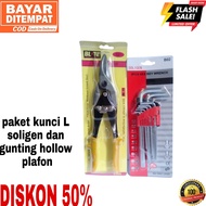 paket gunting holo plafon dan kunci l soligen b02 paket kunci l soligen dan gunting holo baja ringan
