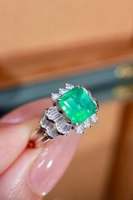 哥倫比亞祖母綠戒指 1.73克拉