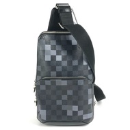 路易威登 N40068 Damier Graphite Pixel Avenue 斜背包，肩斜背包，黑色，男女款